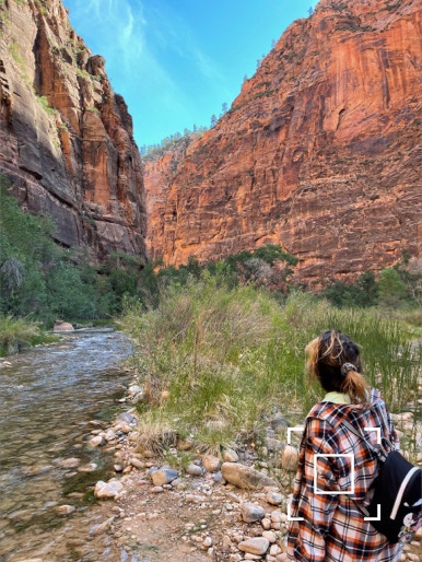 Approaching the Narrows, Zion NP